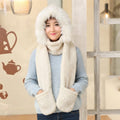Hat with scarf