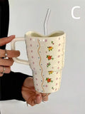 Cup with stainless straw