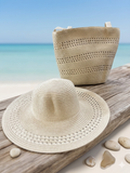 Straw hat & bag