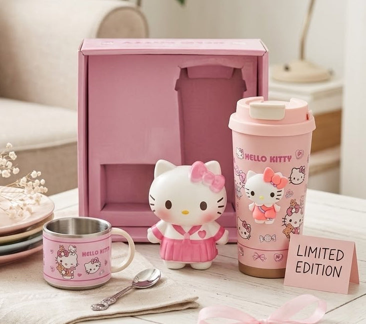 2 cups with toy set