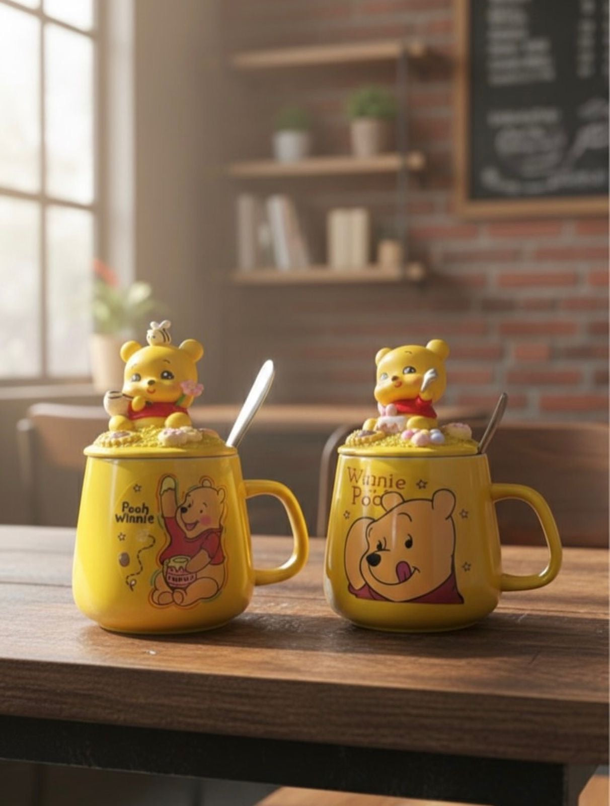Ceramic cup with spoon