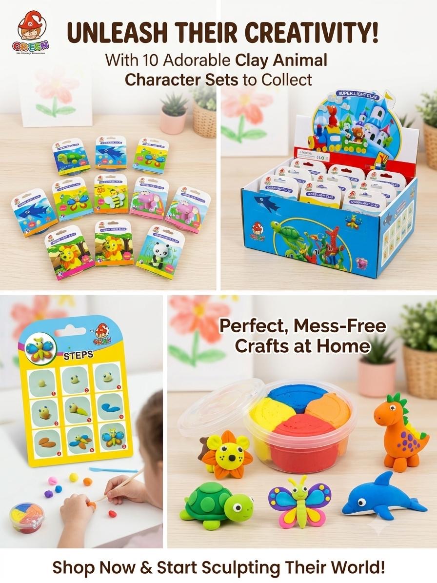Animal clay (12 pcs)