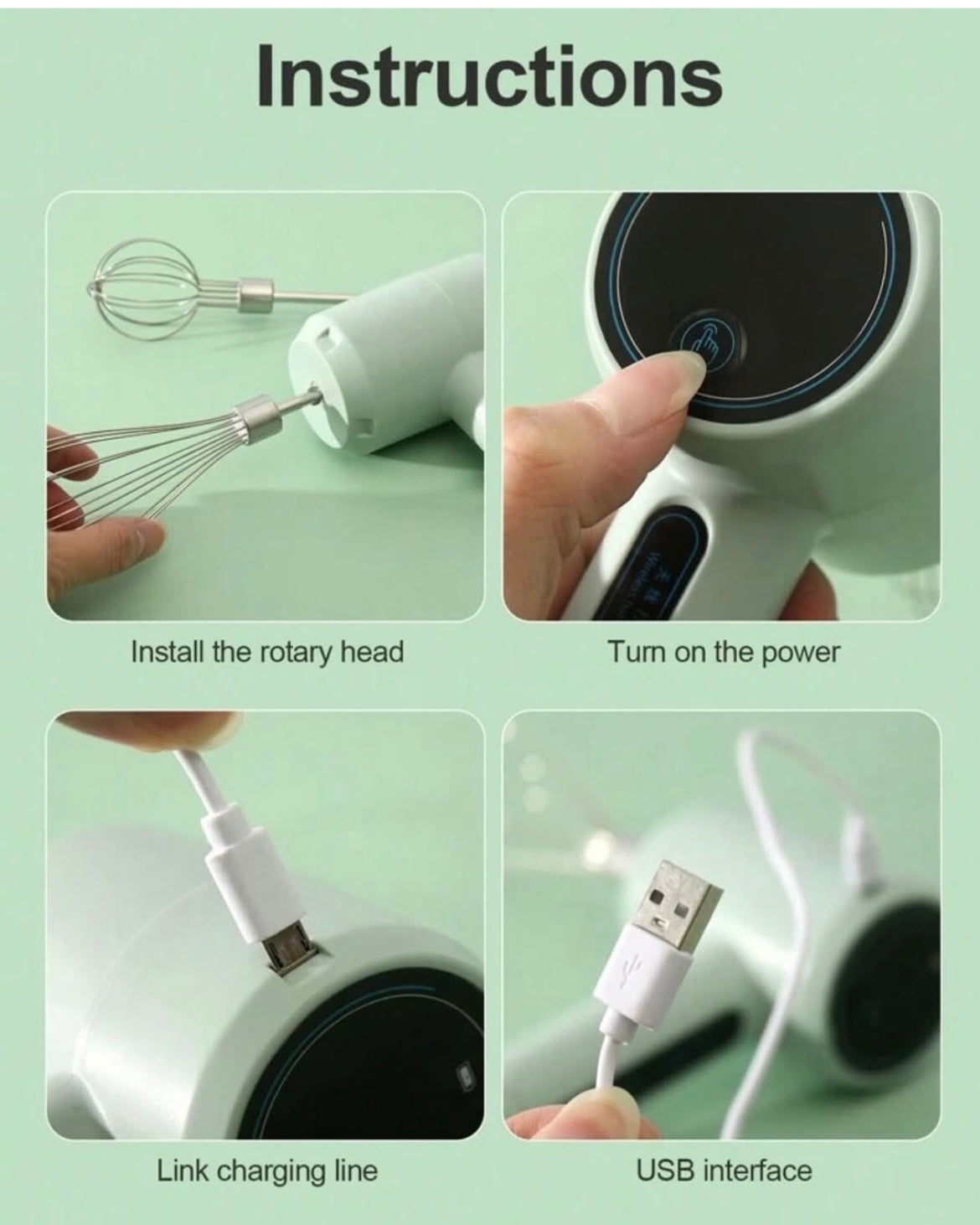 Rechargeable mixer