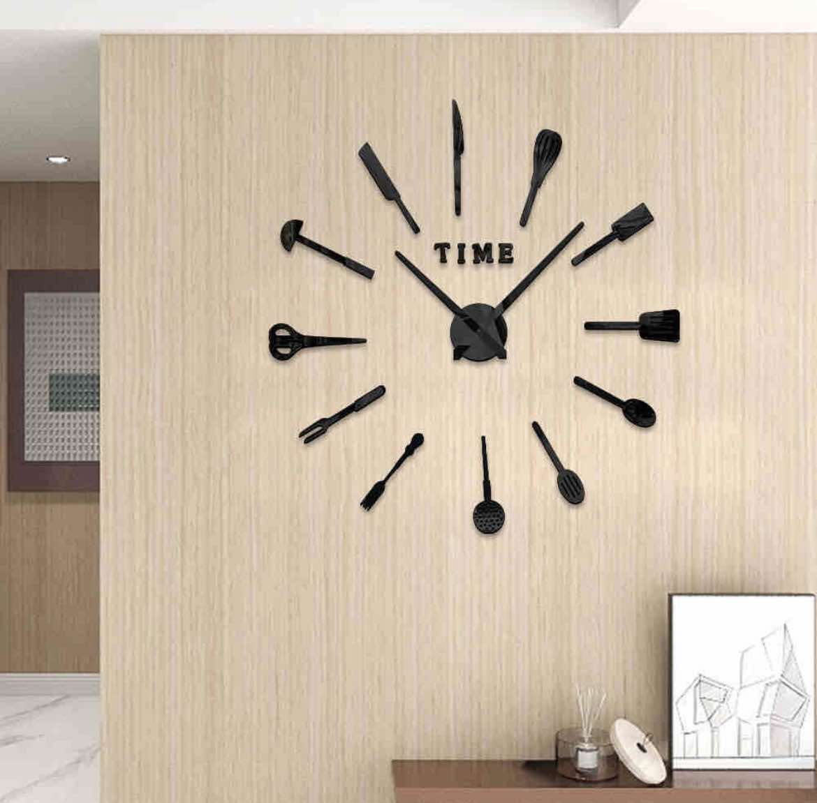 Stick on clock