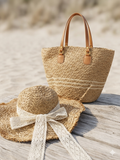 Straw hat & bag