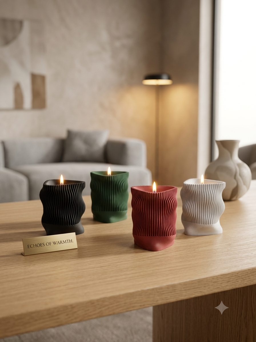 Scented candle with gift box