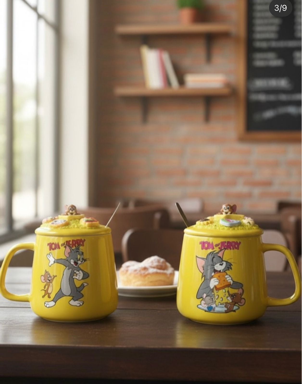 Ceramic cup with spoon