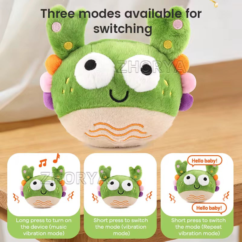 Vibrating and talking plush toy