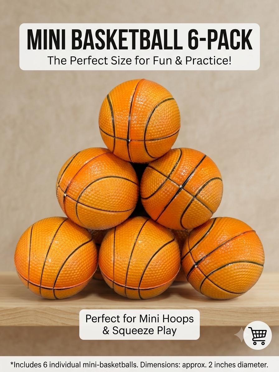 Mini basketball (6 pcs)