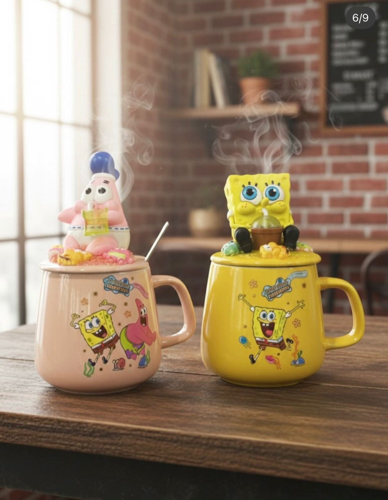 Ceramic cup with spoon