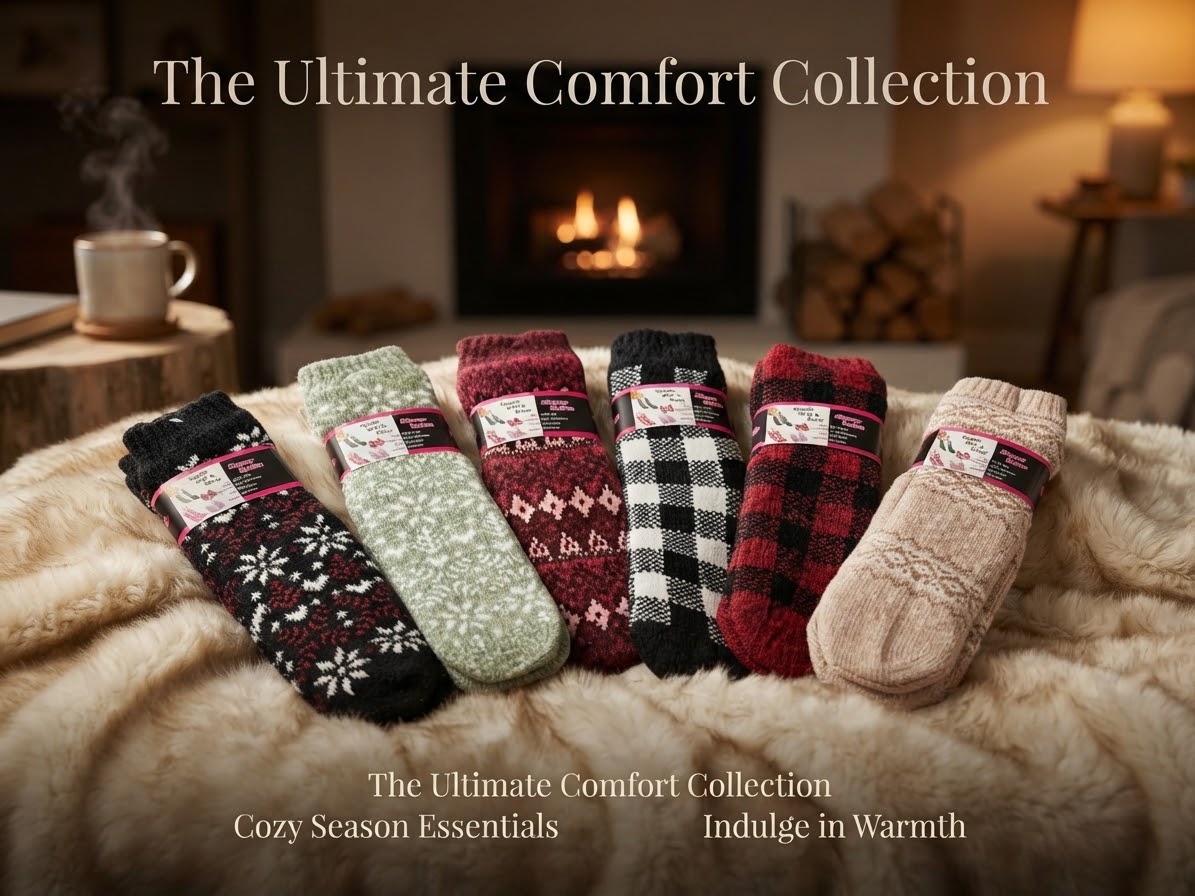 Velvet thick socks (12 pcs)