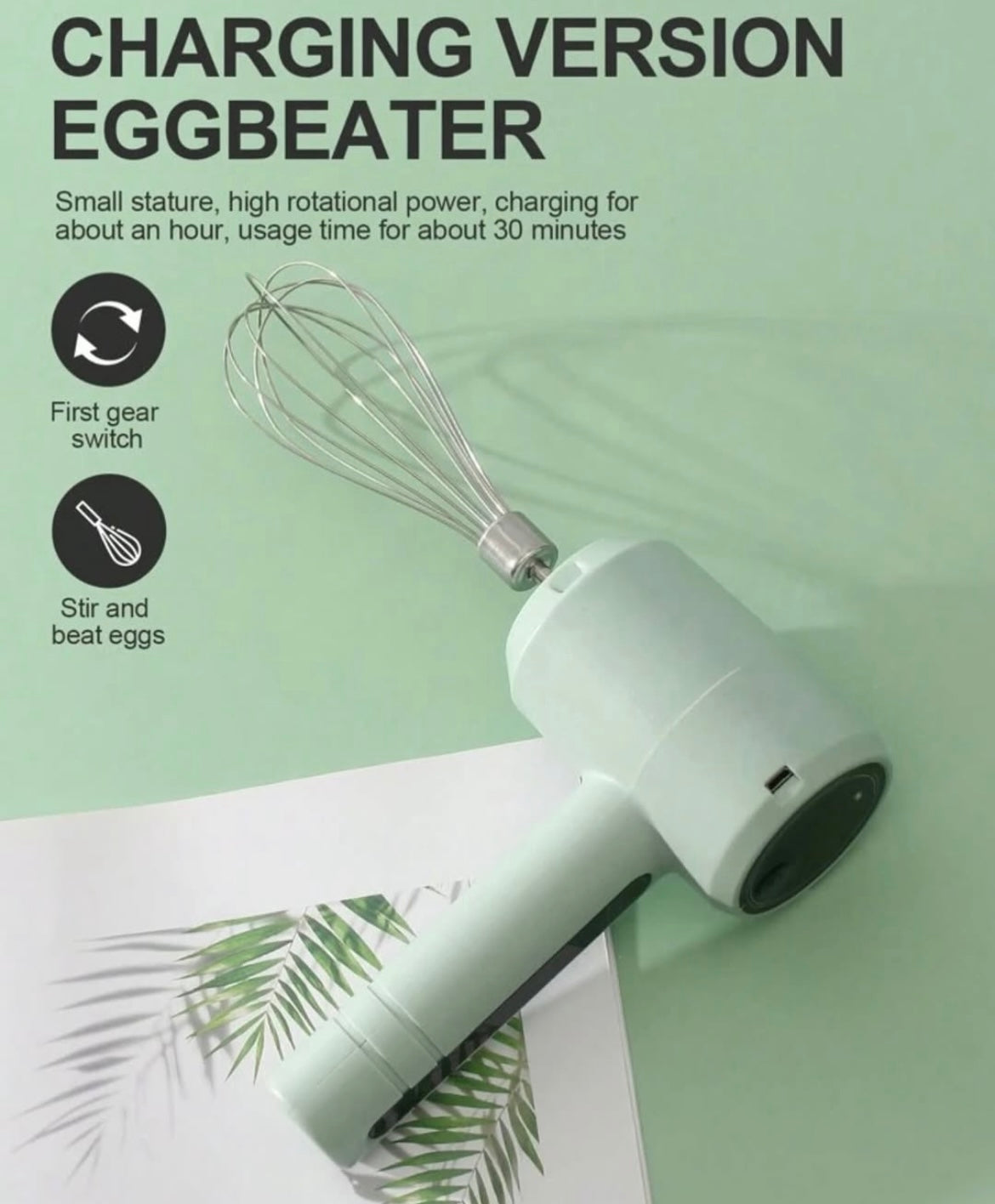 Rechargeable mixer