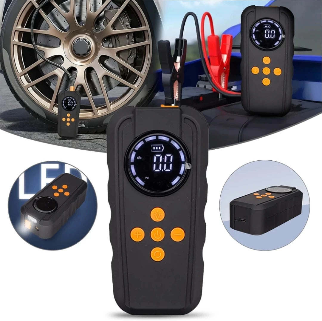 Jump starter with air pump