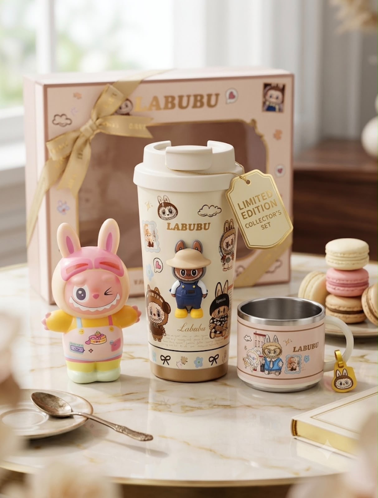 2 cups with toy set