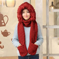 Hat with scarf