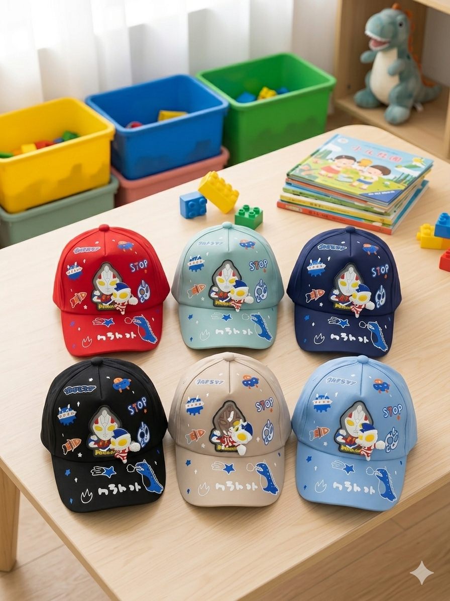 Kids cap with light