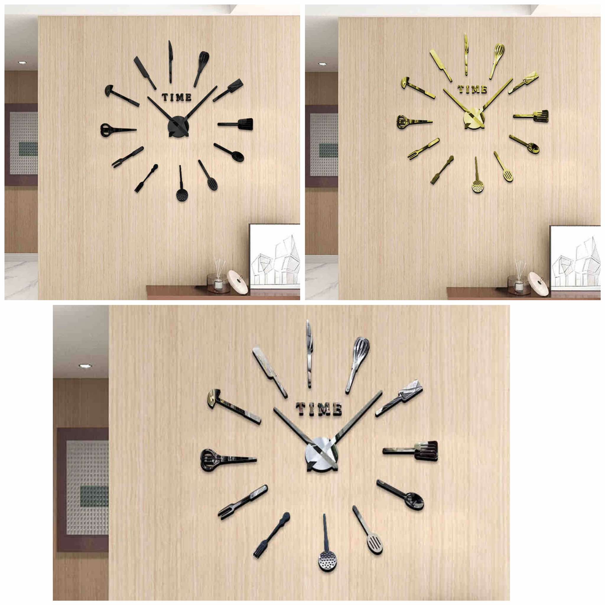 Stick on clock