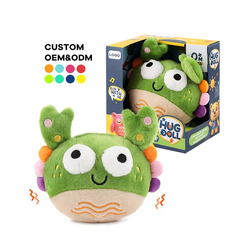 Vibrating and talking plush toy