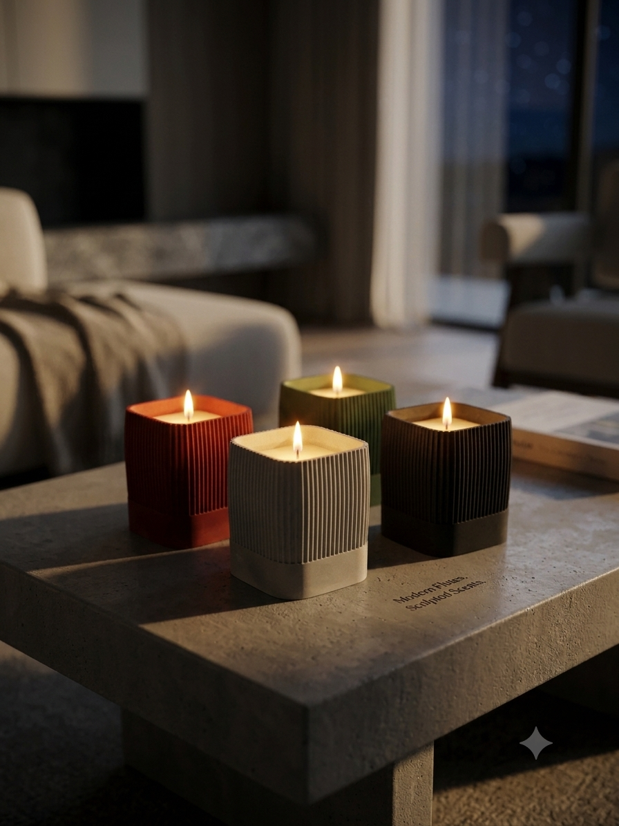 Scented candle with gift box