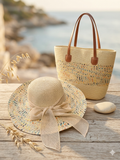 Straw hat & bag